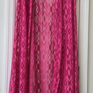 Crazy Train Hot Pink Lace Top